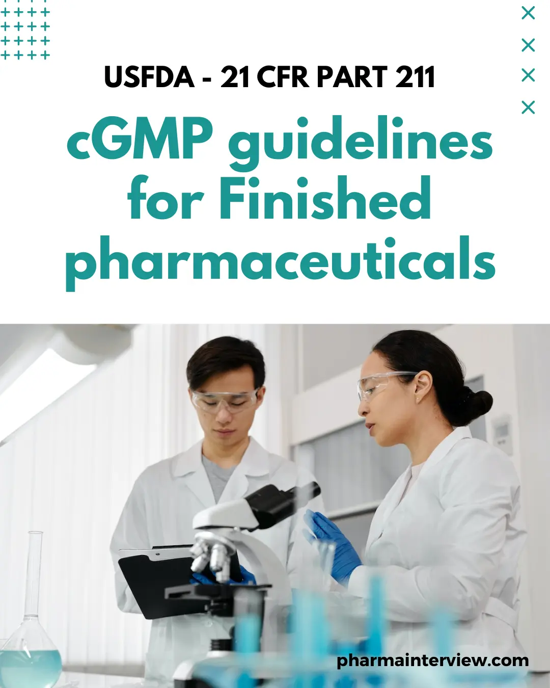 cGMP guidelines for pharmaceuticals