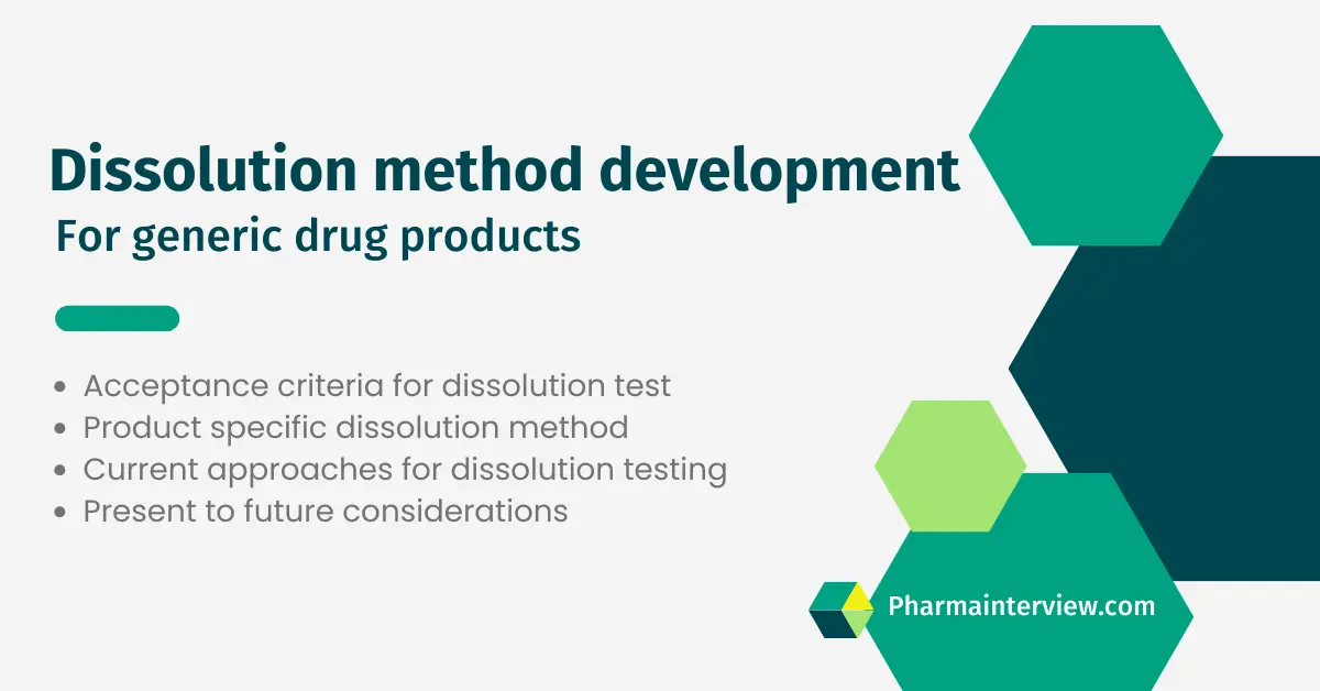 Dissolution method development for generic drug products